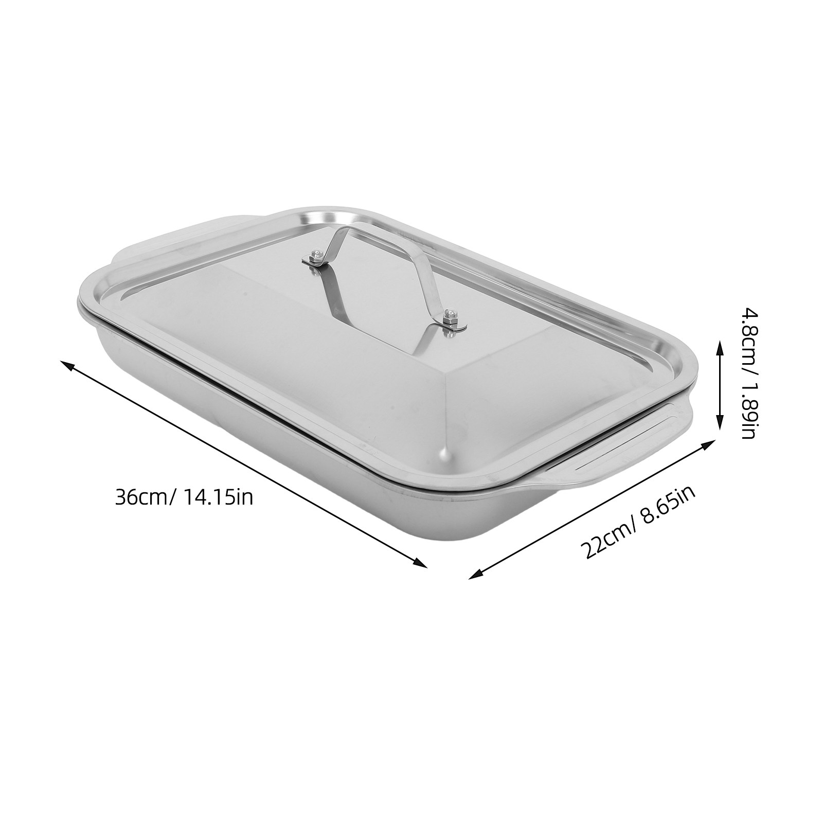 Stainless Steel Rectangular Gr - огляд і ціна Kitchen Oven Baking Pans