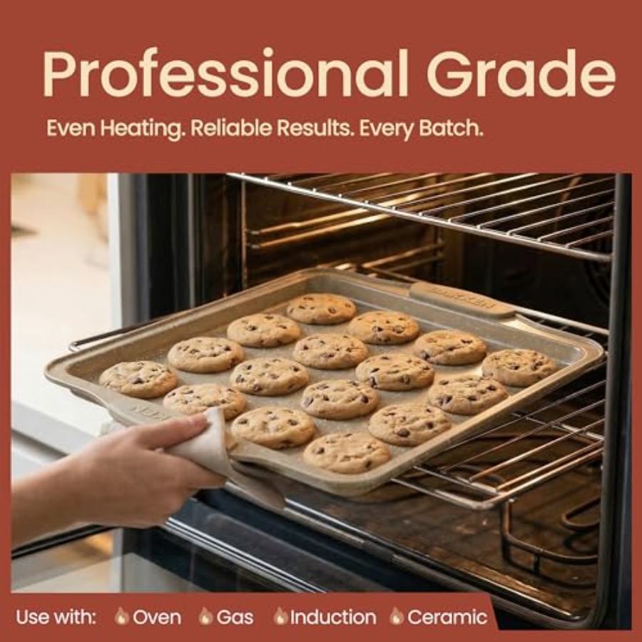 Deluxe 8-Piece Carbon Steel Ba - огляд і ціна Kitchen Oven Baking Pans