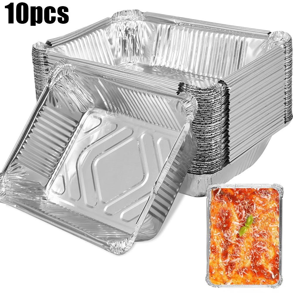 10PCS Disposable Aluminum Foil - огляд і ціна Kitchen Oven Baking Pans