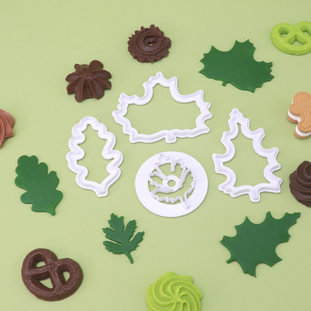 4Pcs Set Fall Leaf Cookie Cutt - огляд і ціна Cookie Cutter Set