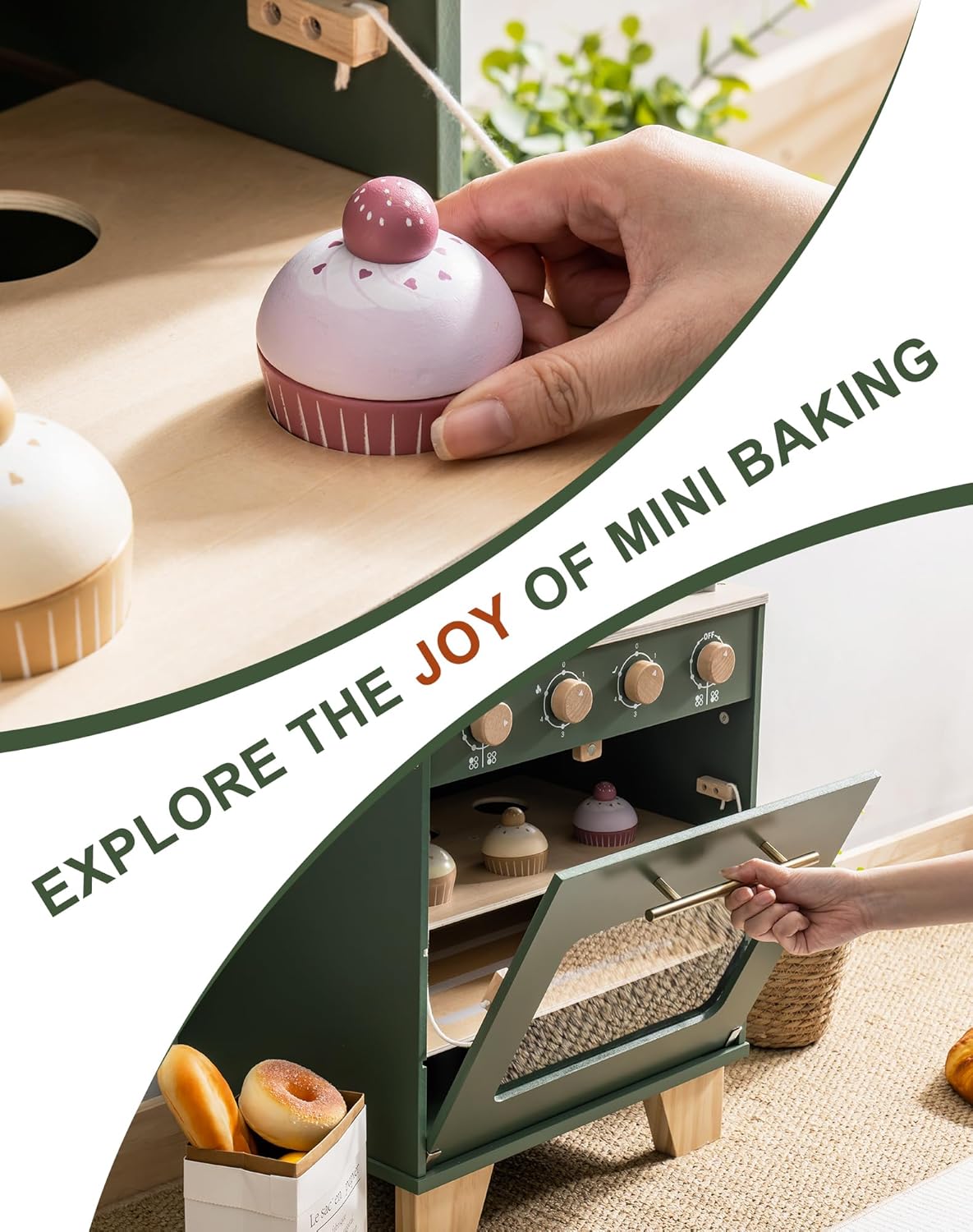 Robotime Robud Vintage Wooden  - огляд і ціна Baking Kitchen Robotime