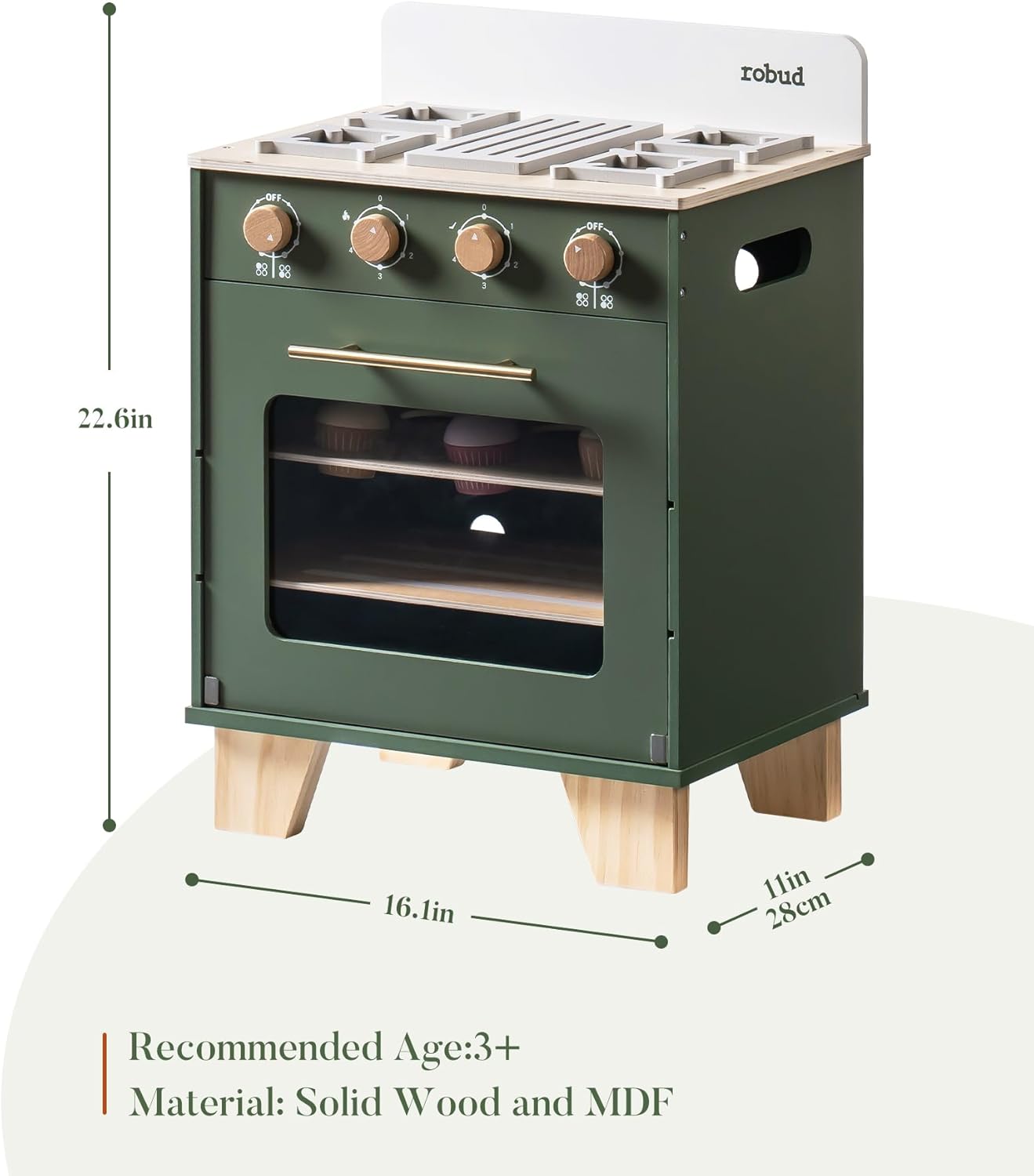 Robotime Robud Vintage Wooden  - огляд і ціна Baking Kitchen Robotime