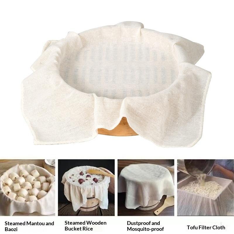 3Pcs Round Pure Cotton Steamer - огляд і ціна Kitchen Accessories For Baking