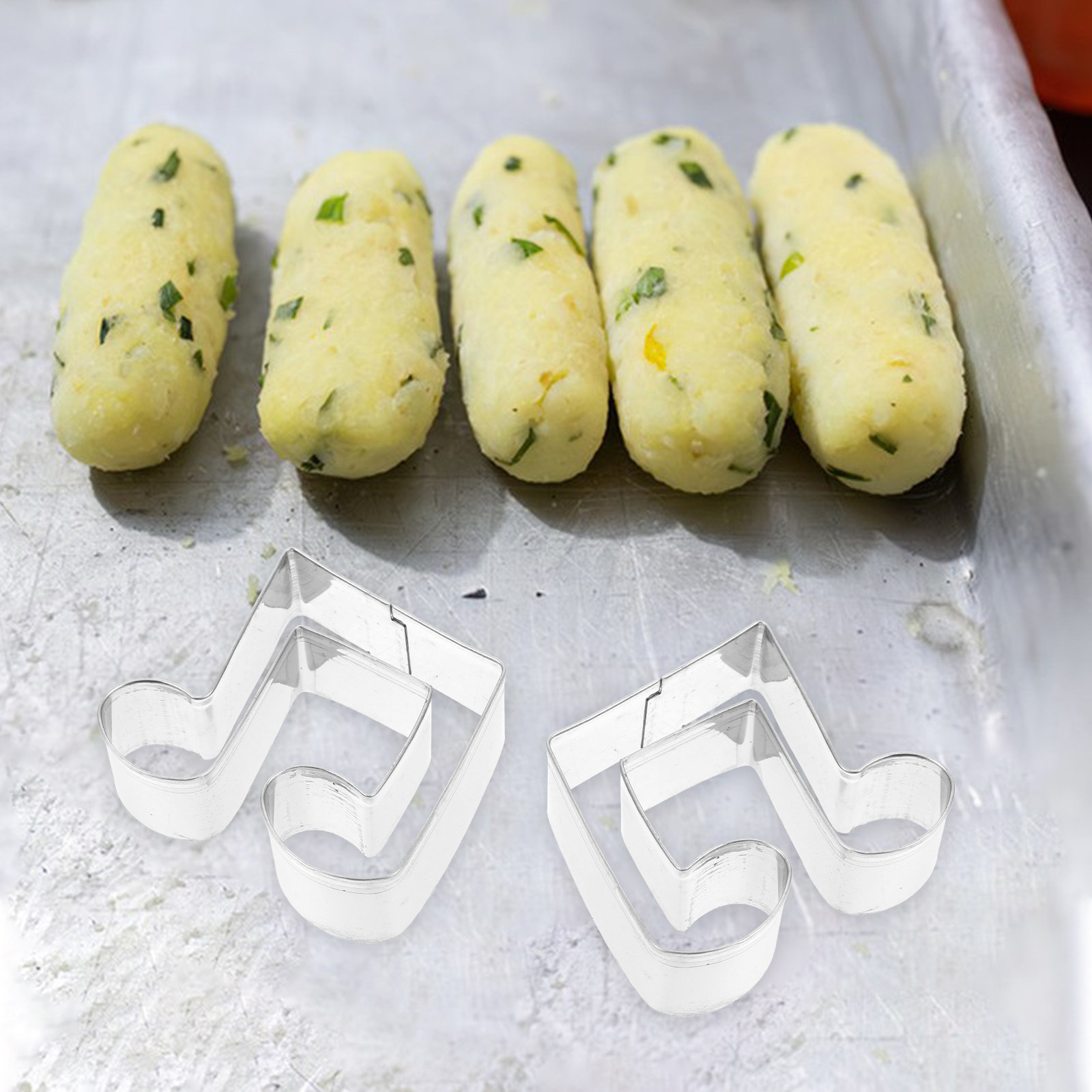 1Set Stainless Steel Music Not - огляд і ціна Cookie Cutter Set