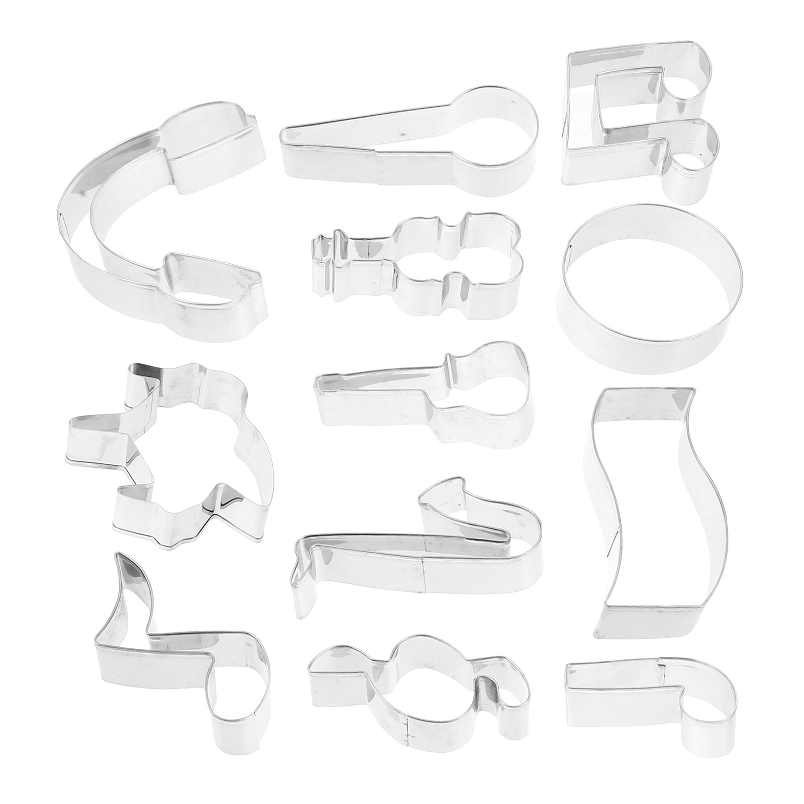 1Set Stainless Steel Music Not - огляд і ціна Cookie Cutter Set