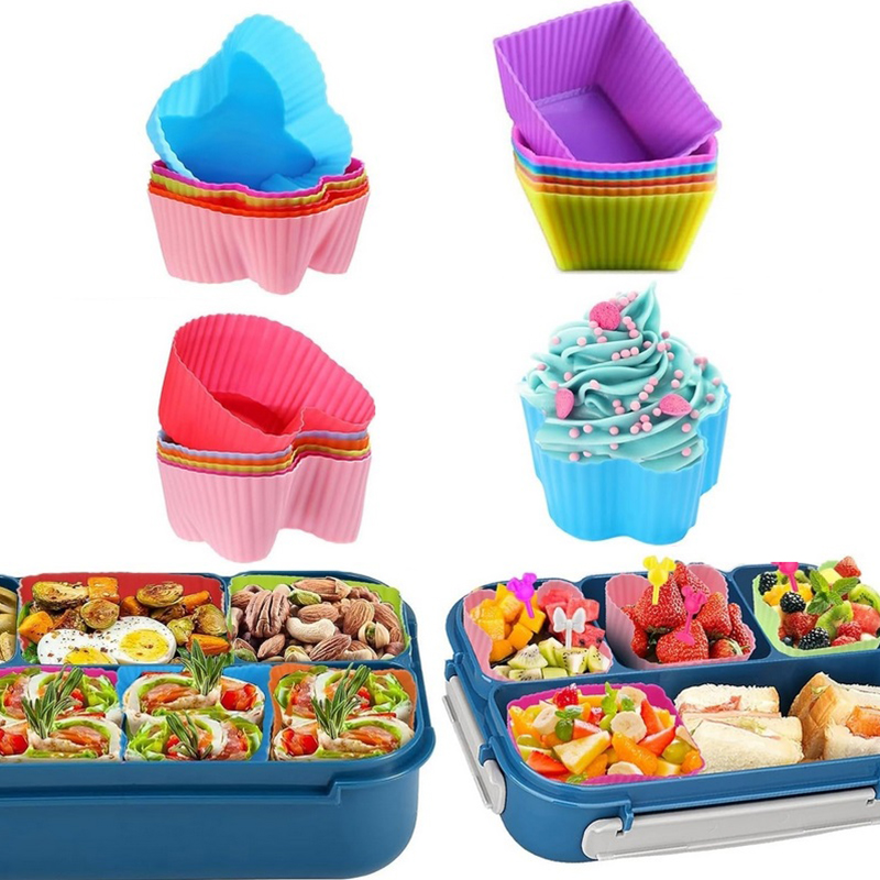 8PCS Silicone Lunch Box Divide - огляд і ціна Kitchen Accessories For Baking