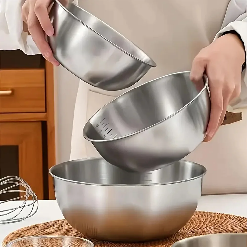 1-3 Stainless Steel Bowl Set w - огляд і ціна Kitchen Baking Essentials