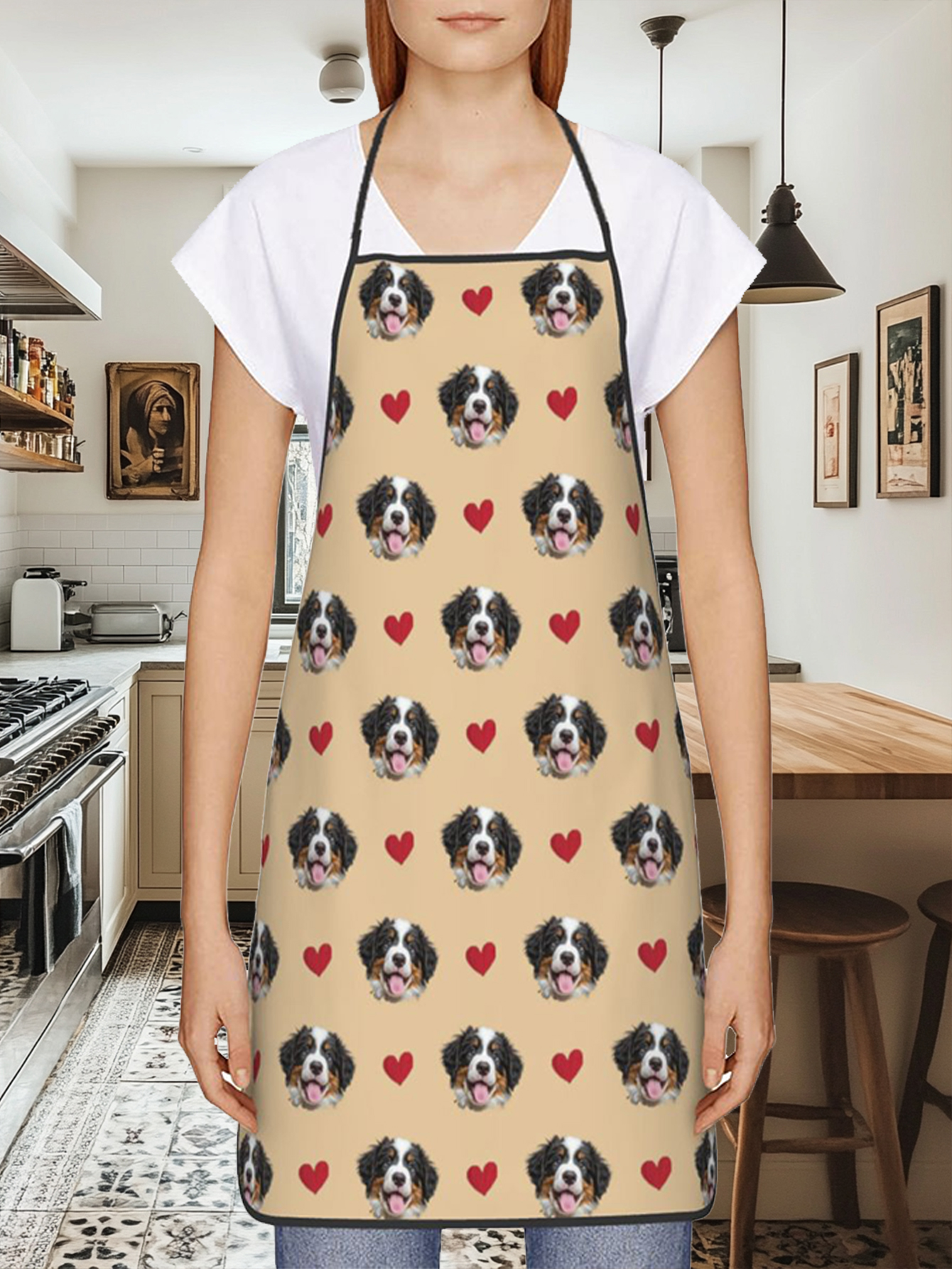 Customized Print Text Men's Ki - огляд і ціна Kitchen Baking