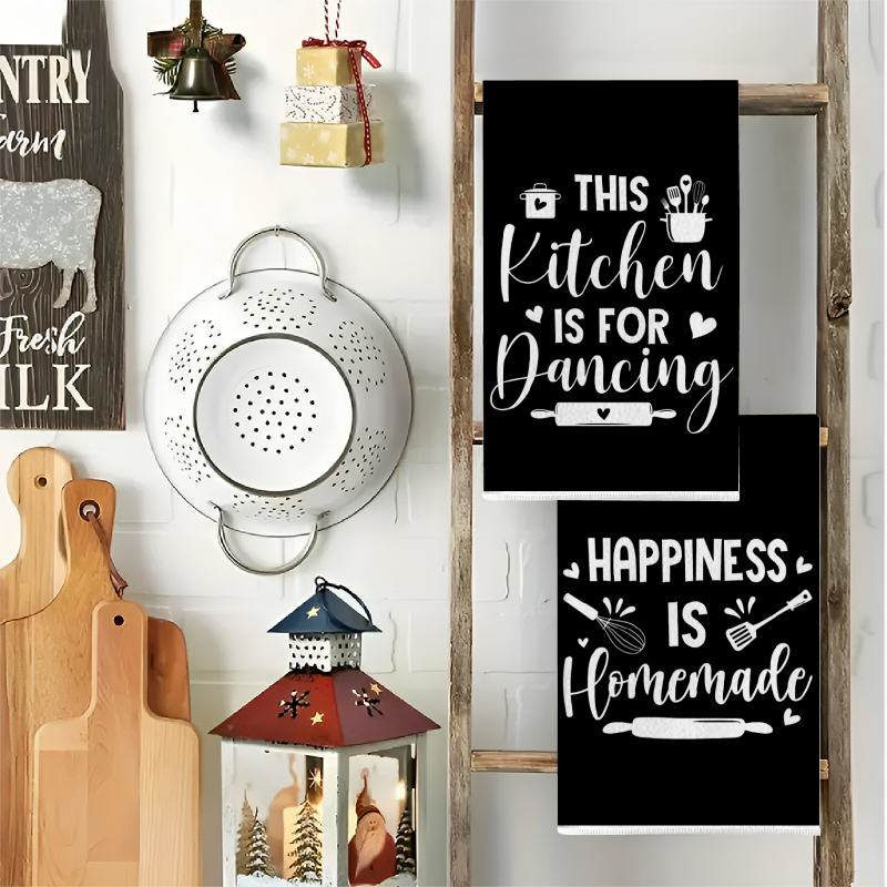 2Pcs, Kitchen Towels with Fun  - огляд і ціна Kitchen Baking Essentials