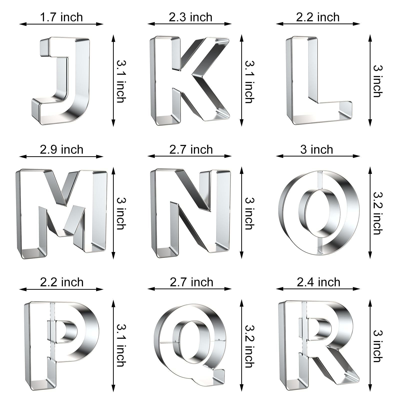Letter Cookie Cutters Shapes - - огляд і ціна Cookie Cutter Set