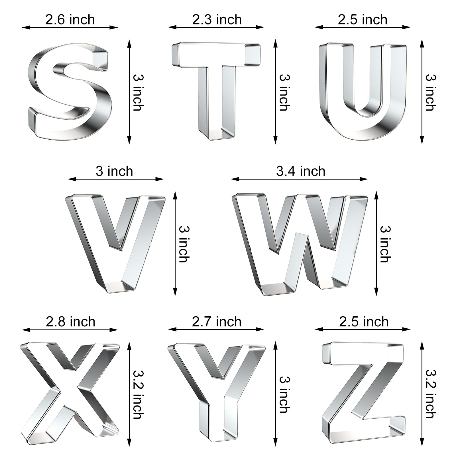 Letter Cookie Cutters Shapes - - огляд і ціна Cookie Cutter Set