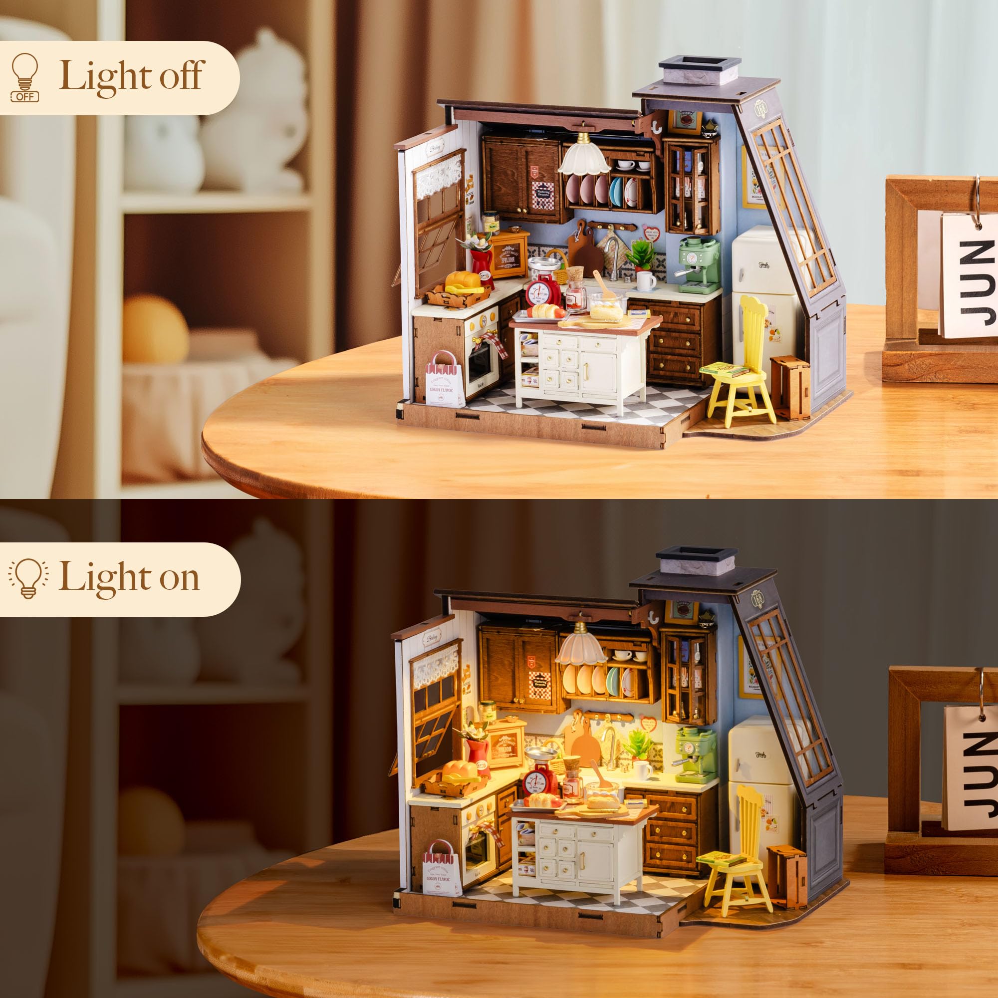 Rolife DIY Miniature House Kit - огляд і ціна Baking Kitchen Robotime