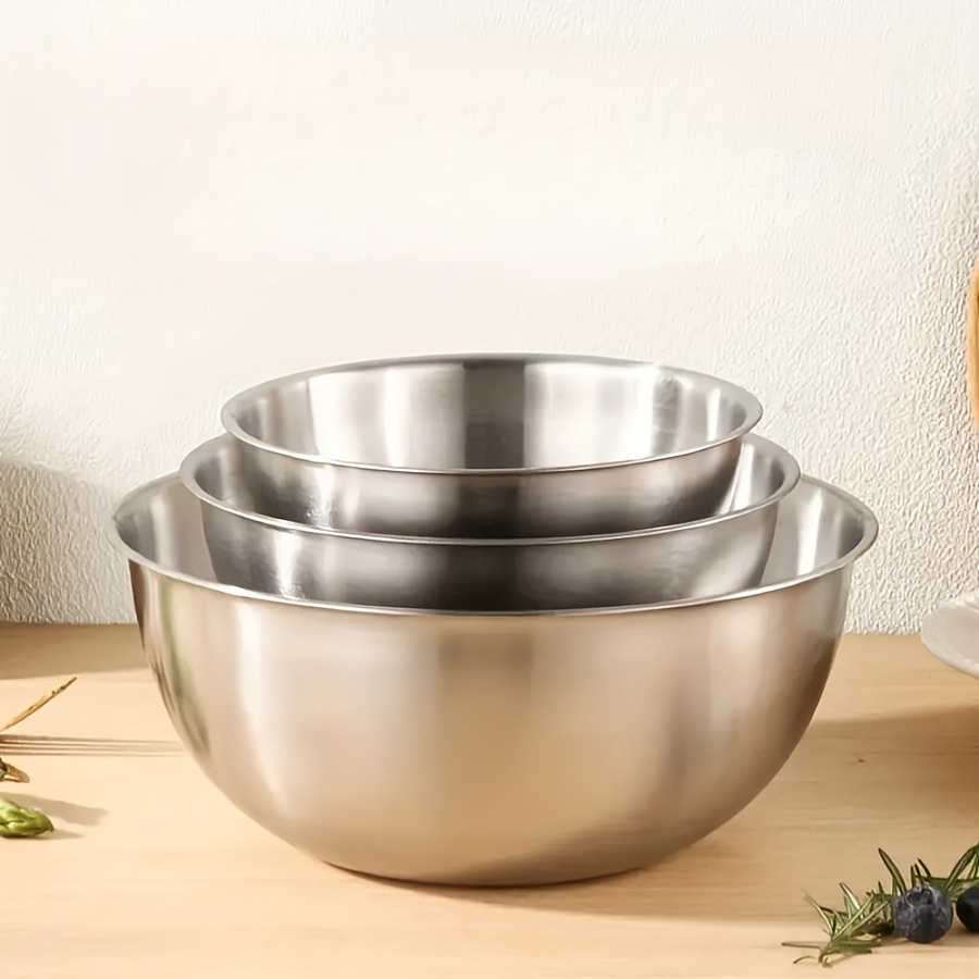 3pcs Stainless Steel Salad Bow - огляд і ціна Kitchen Baking Store