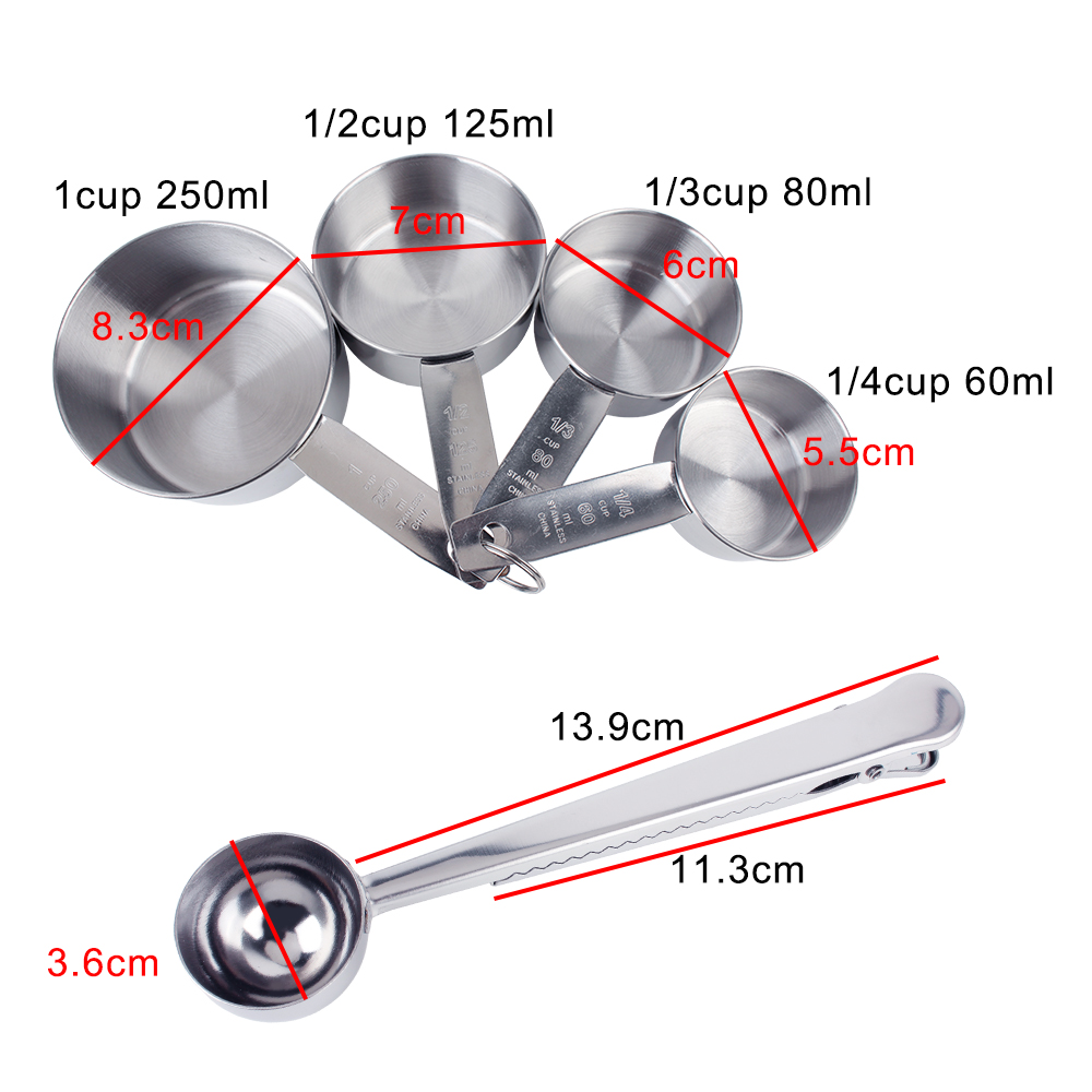 Stackable Measuring Cups and S - огляд і ціна Kitchen Baking Store